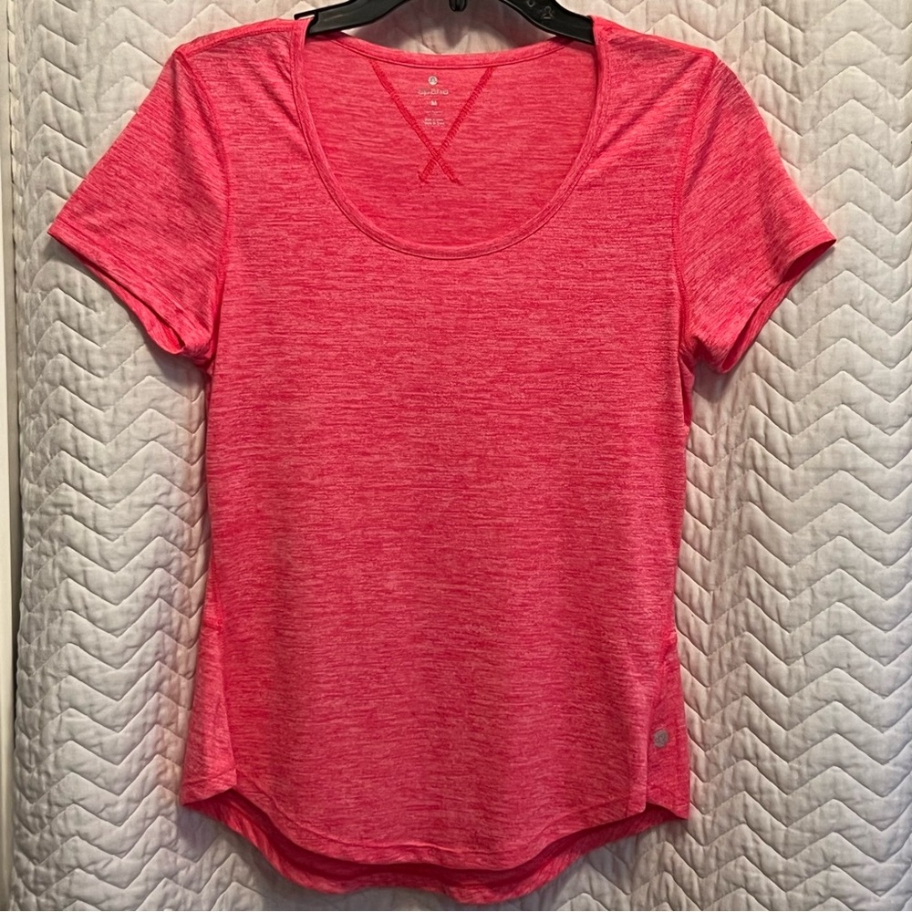 apana Women's Neon Pink Yoga Athletic Top Medium